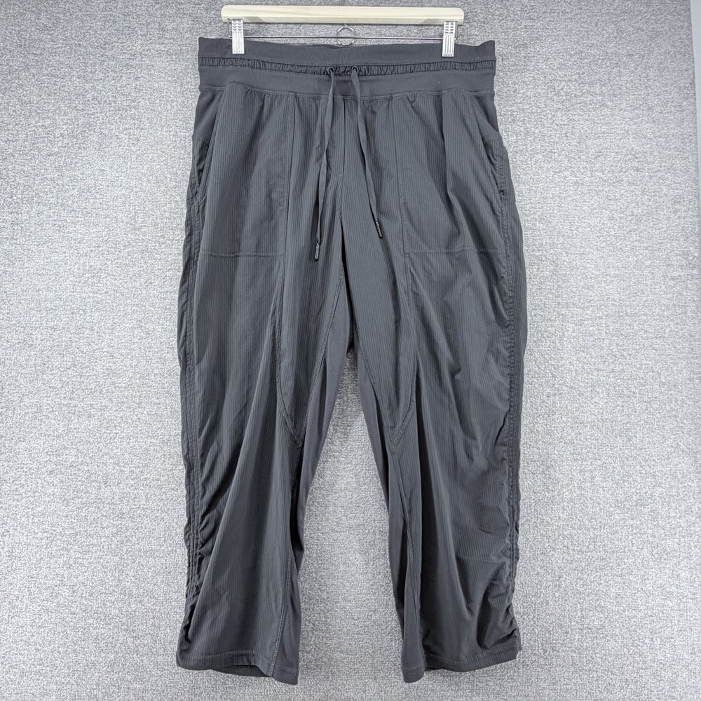 Lululemon Dance Studio Crop 25 Women Size 12 Dark Gray Activewear